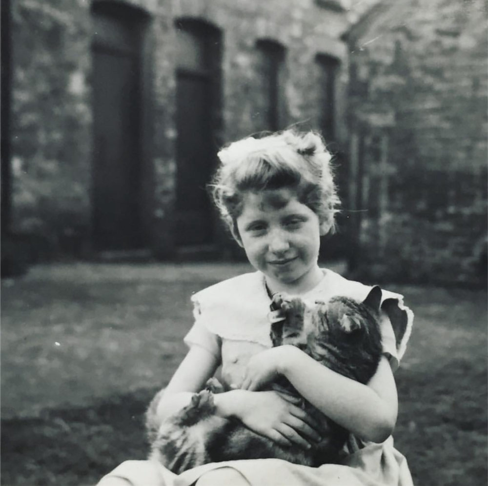 Darlun fy mam - a photo of my mum in her family garden
